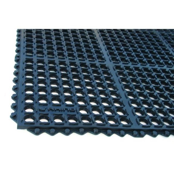 Ranco Ranco K5-3660B K-Series 3 x 5 ft. Interlocking Rubber Drain thru mats; Black K5-3660B
